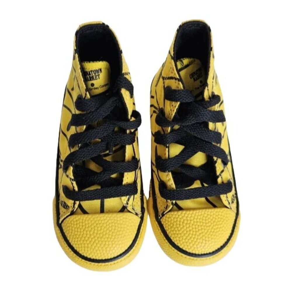 Converse Chinatown Market X Chuck High Top Smiley Sneakers Toddler sizes 3 4 5 - Picture 5 of 5